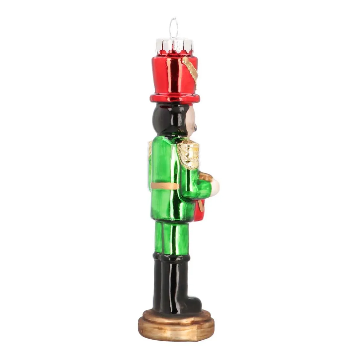 Glass Nutcracker With Drum 15 Cm