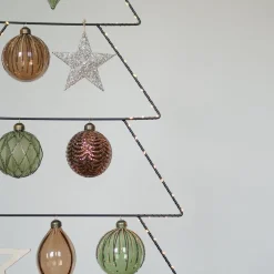 Glitter Christmas Star 11cm Champagne