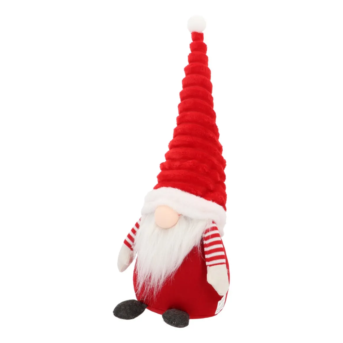 Gnome In Red Outfit With Bendable LED Hat