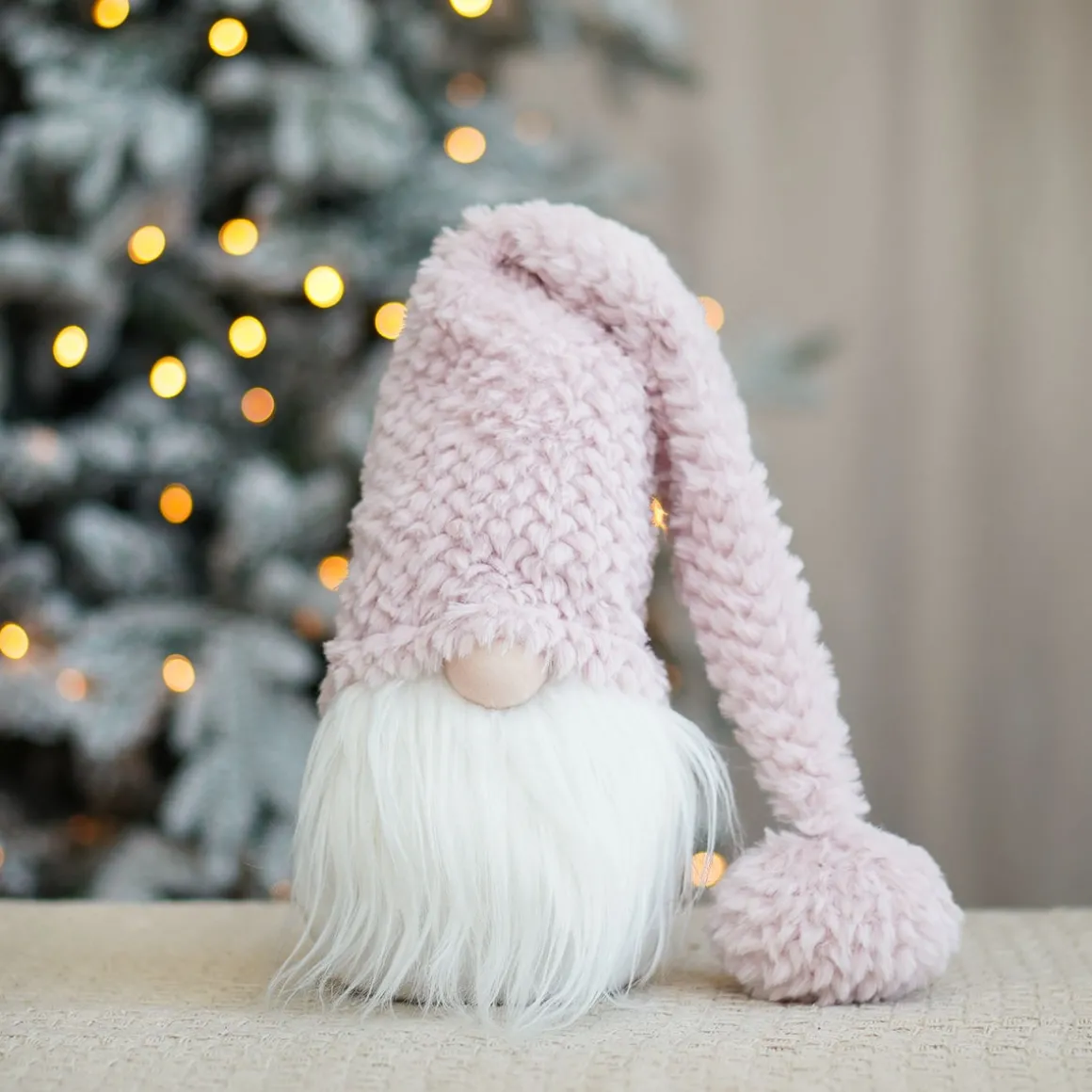 Gnome With Long Hat | Pink | 63cm
