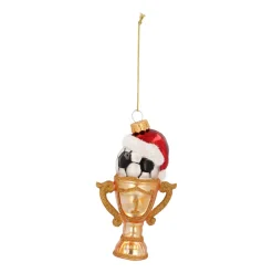 Gold Football Cup Ornament For Football Fans