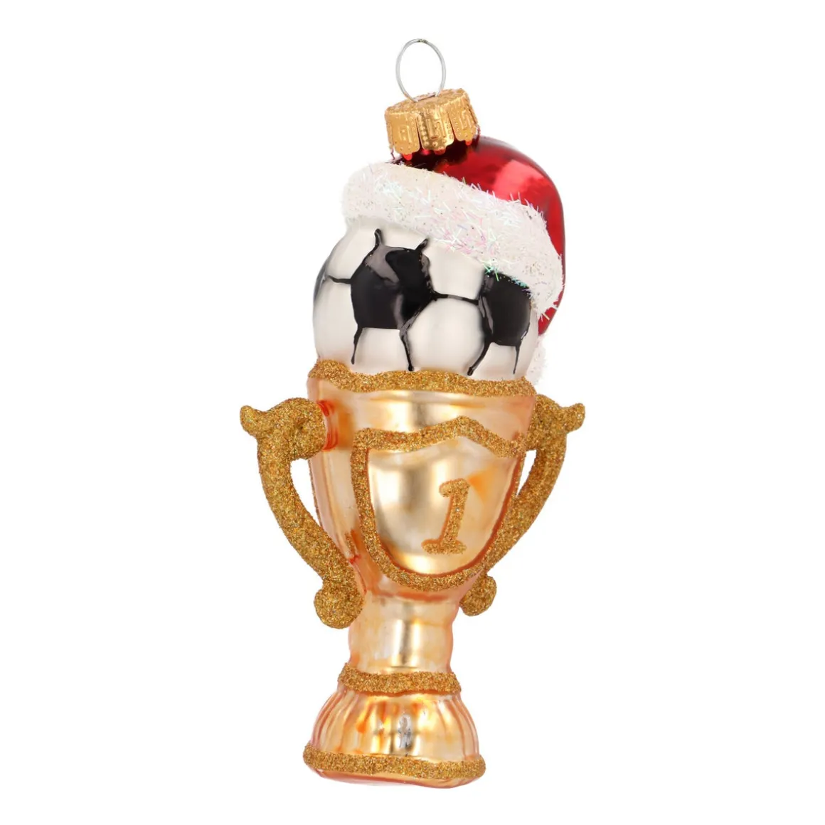 Gold Football Cup Ornament For Football Fans
