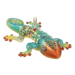 Gold Gecko Ornament For An Exotic Christmas Decoration