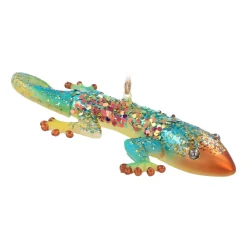 Gold Gecko Ornament For An Exotic Christmas Decoration