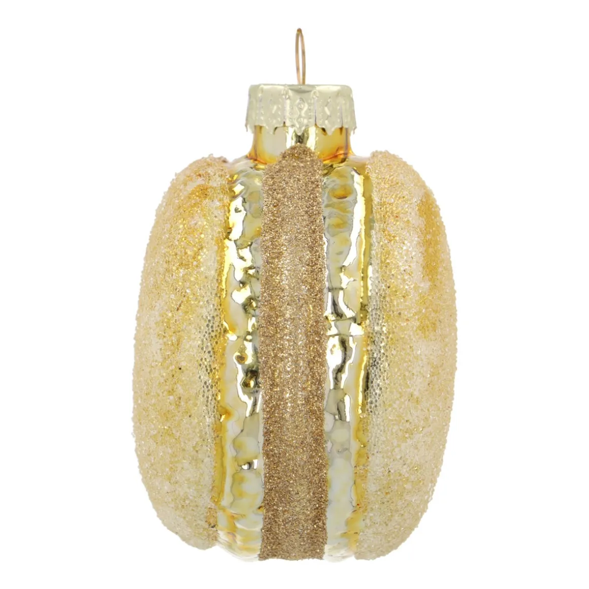 Gold Macaron Christmas Ornament