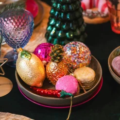 Gold Macaron Christmas Ornament