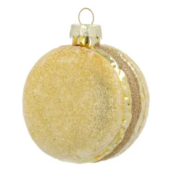 Gold Macaron Christmas Ornament