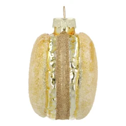 Gold Macaron Christmas Ornament