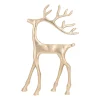 Gold Reindeer With Elegant Antlers