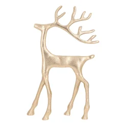 Gold Reindeer With Elegant Antlers