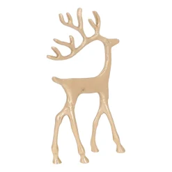Gold Reindeer With Elegant Antlers