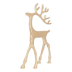 Gold Reindeer With Elegant Antlers