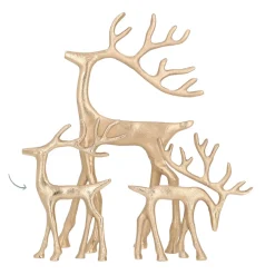 Gold Reindeer With Head Up