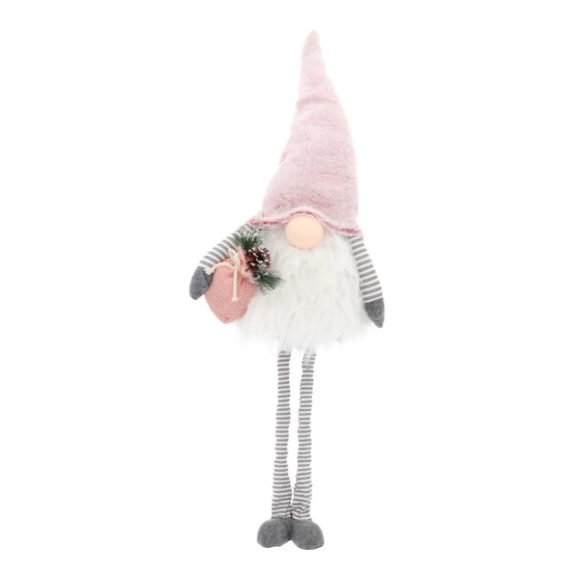 Gonk With Extendable Legs | Pink Grey | 108 Cm