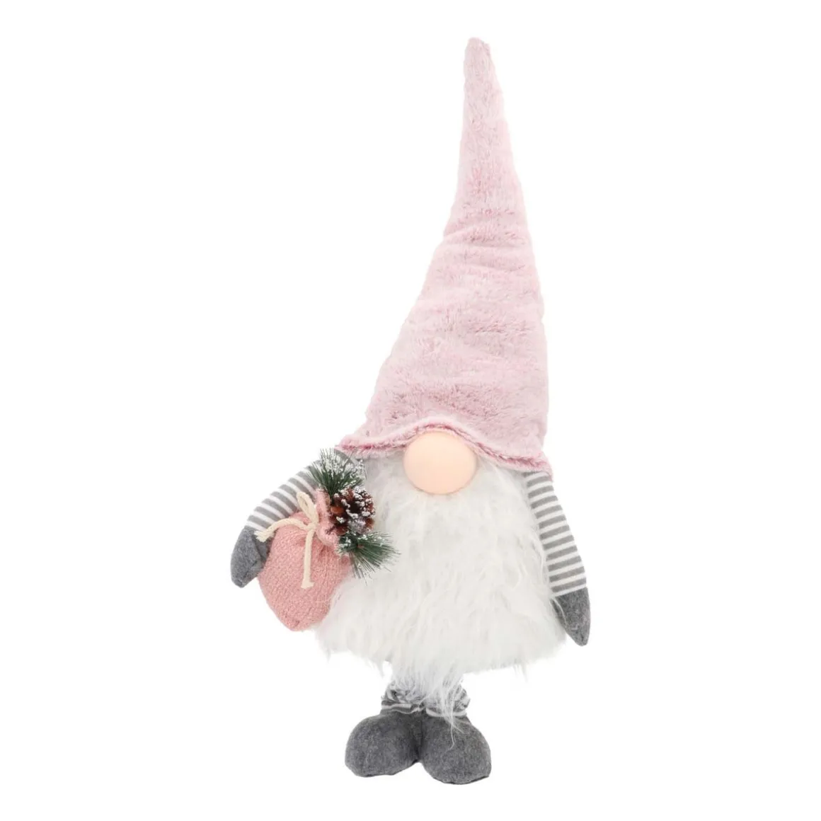 Gonk With Extendable Legs | Pink Grey | 108 Cm