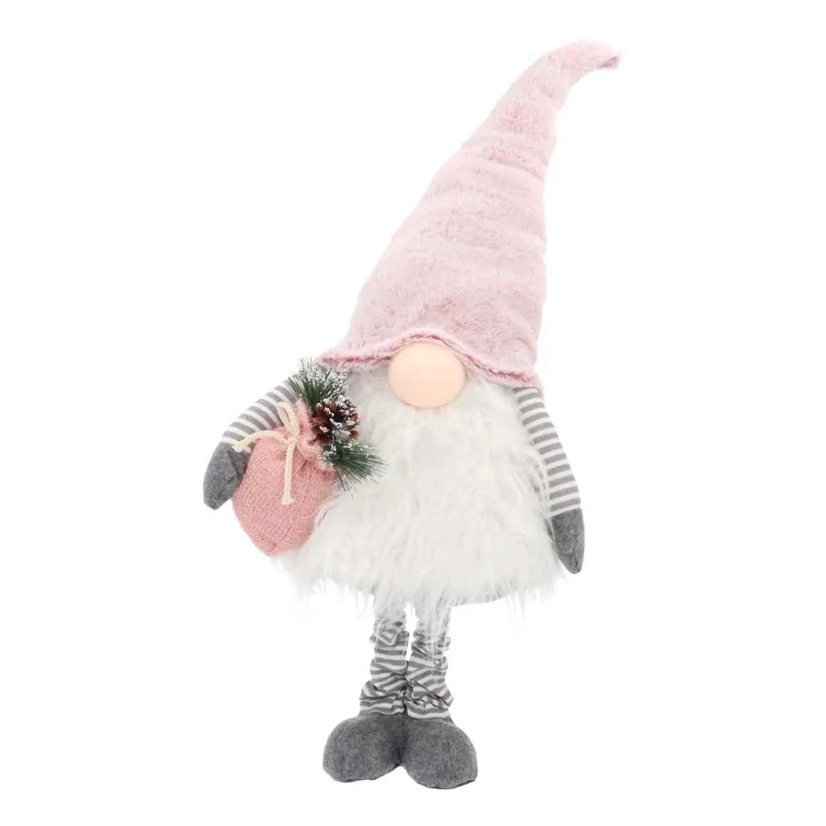 Gonk With Extendable Legs | Pink Grey | 108 Cm