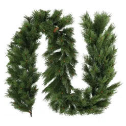 Green Garland With Dewdrops