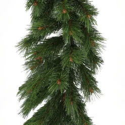 Green Garland With Dewdrops