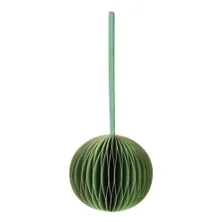 Green Paper Christmas Bauble 8 Cm
