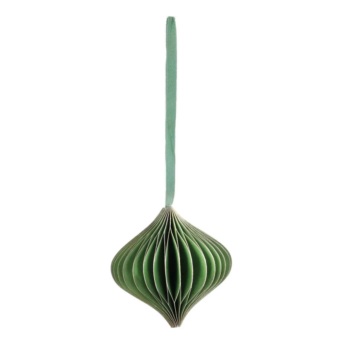 Green Paper Christmas Ornament 8 Cm