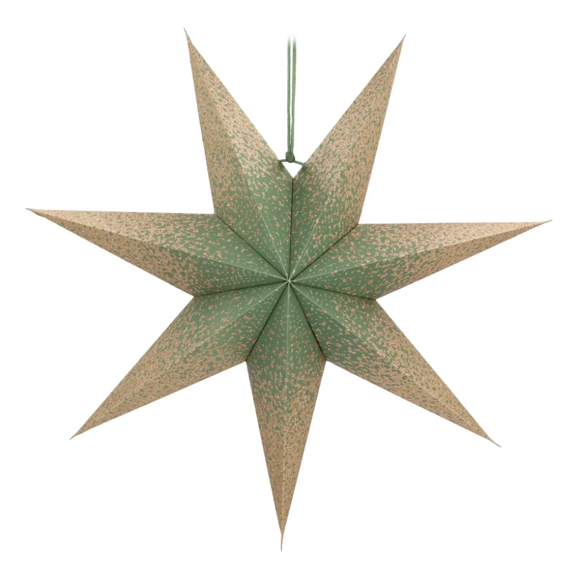 Green Paper Star Lantern 45 Cm