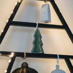 Green Porcelain Christmas Tree Ornament