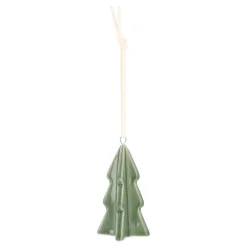 Green Porcelain Christmas Tree Ornament