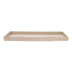 Grey Wash Tray | Wood | 62x20cm | Grey