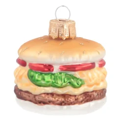 Hamburger Ornament | Glass | Multi | 6cm