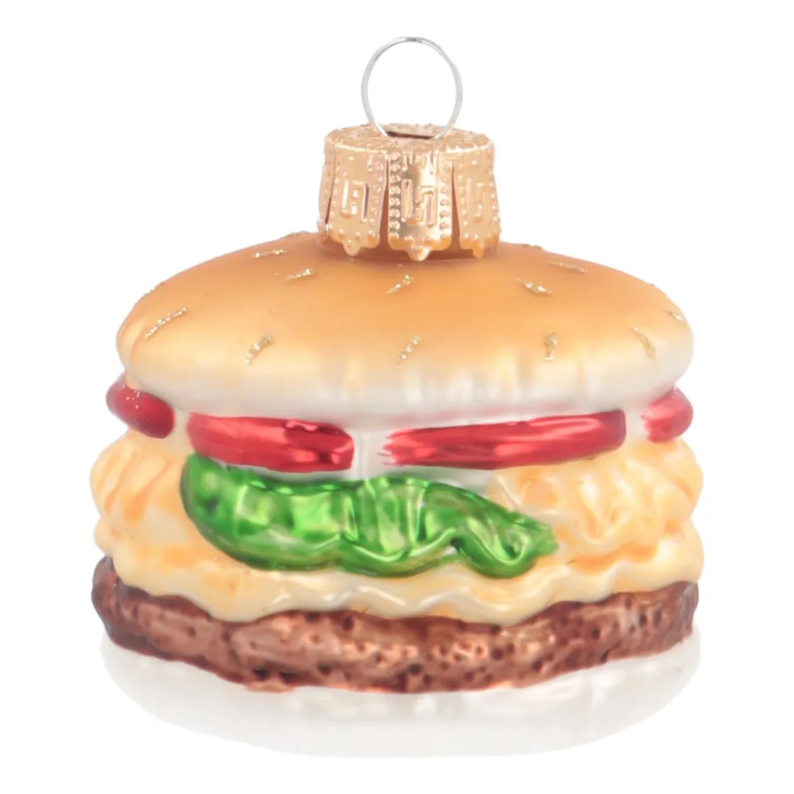 Hamburger Ornament | Glass | Multi | 6cm