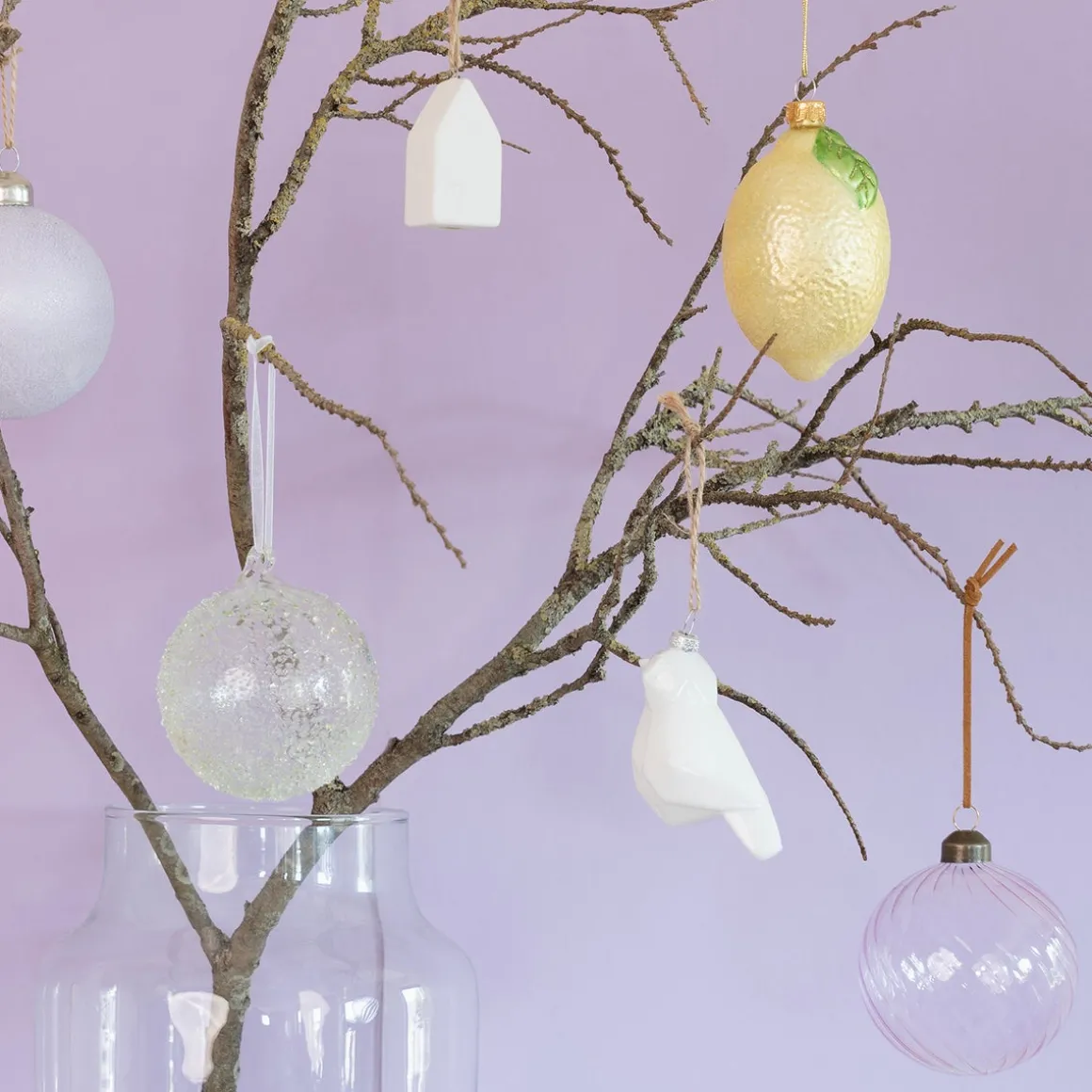 Handmade Eucalyptus Christmas Bauble With Speckles