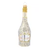 Handmade Glass Champagne Bottle Ornament