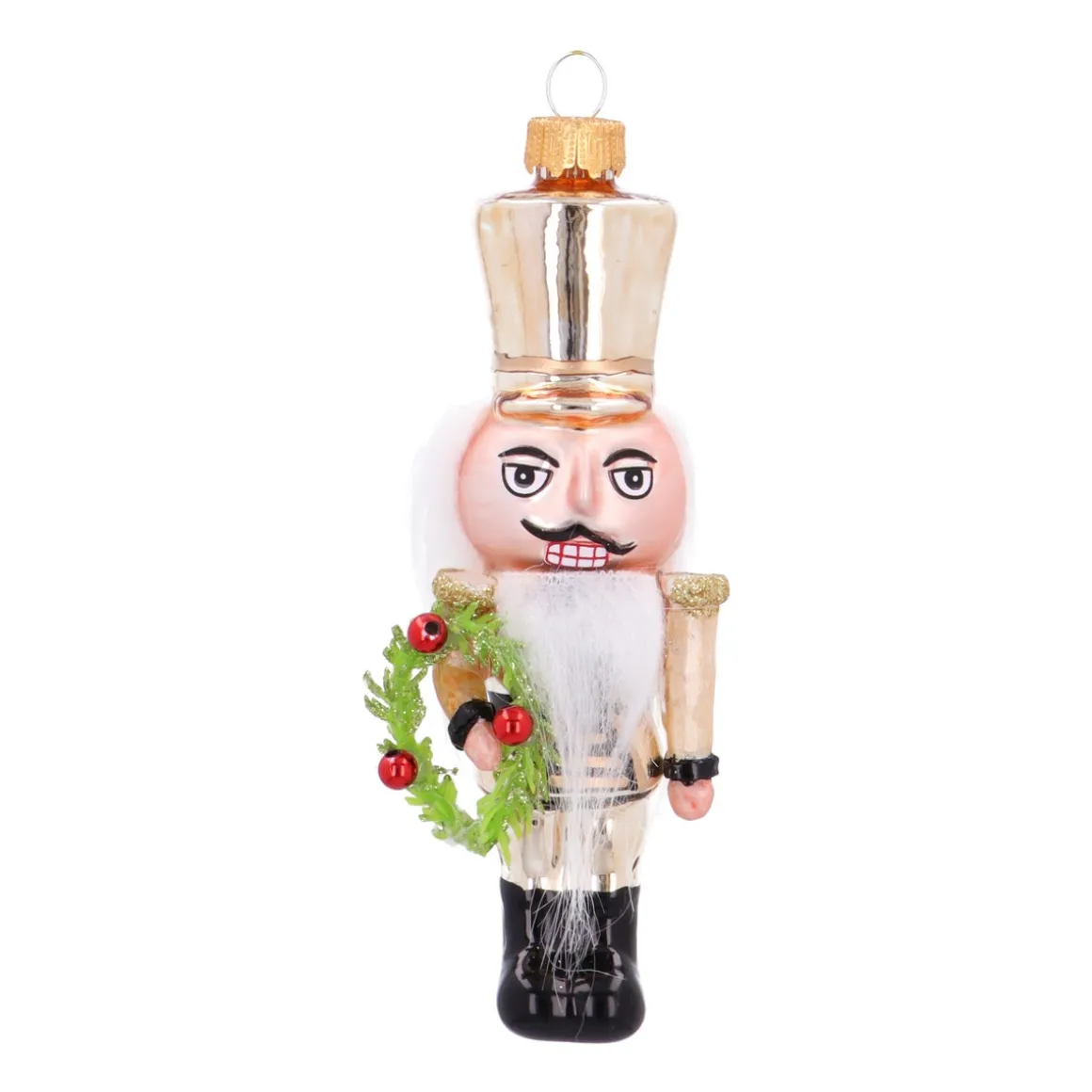Handmade Glass Nutcracker Ornament For A Classic Christmas