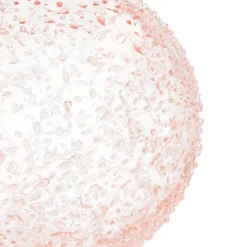 Handmade Pastel Pink Christmas Bauble With Speckles