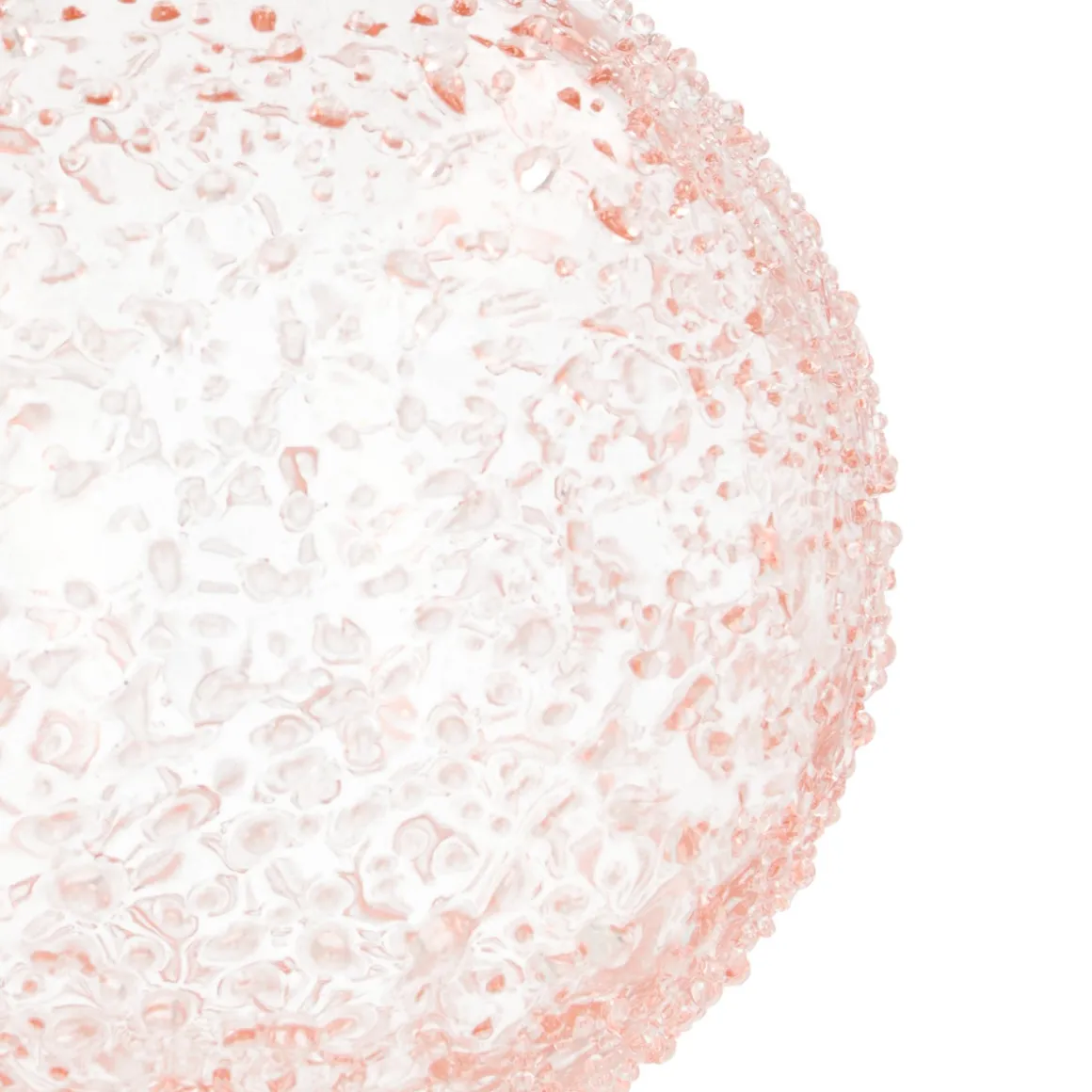 Handmade Pastel Pink Christmas Bauble With Speckles
