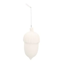 Hanger Acorn Porcelain 4 Cm White