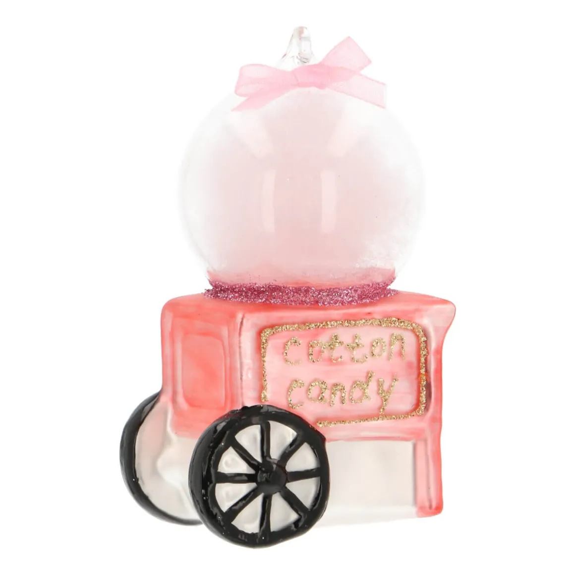 Hanger Cotton Candy Machine Pink Glass 10 Cm
