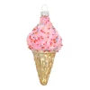 Hanger Ice Cream Pink Glass 12 Cm