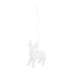 Hanger Reindeer Porcelain 6 Cm White