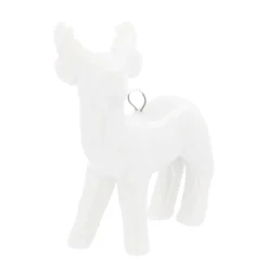 Hanger Reindeer Porcelain 6 Cm White