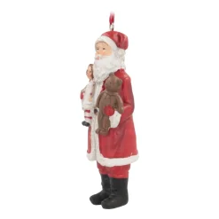 Hanger Santa With Teddy 11cm