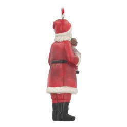 Hanger Santa With Teddy 11cm