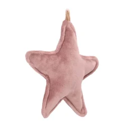 Hanging Star Decoration Flannel 12cm Antique Pink