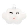 Happy Cloud Christmas Ornament | Glass | 8 Cm