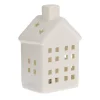 House With LED White 14 Cm Porcelain