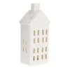 House With LED White 21 Cm Porcelain
