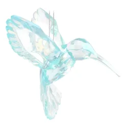 Hummingbird Christmas Ornament 10cm Blue