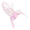 Hummingbird Christmas Ornament 10cm Pink