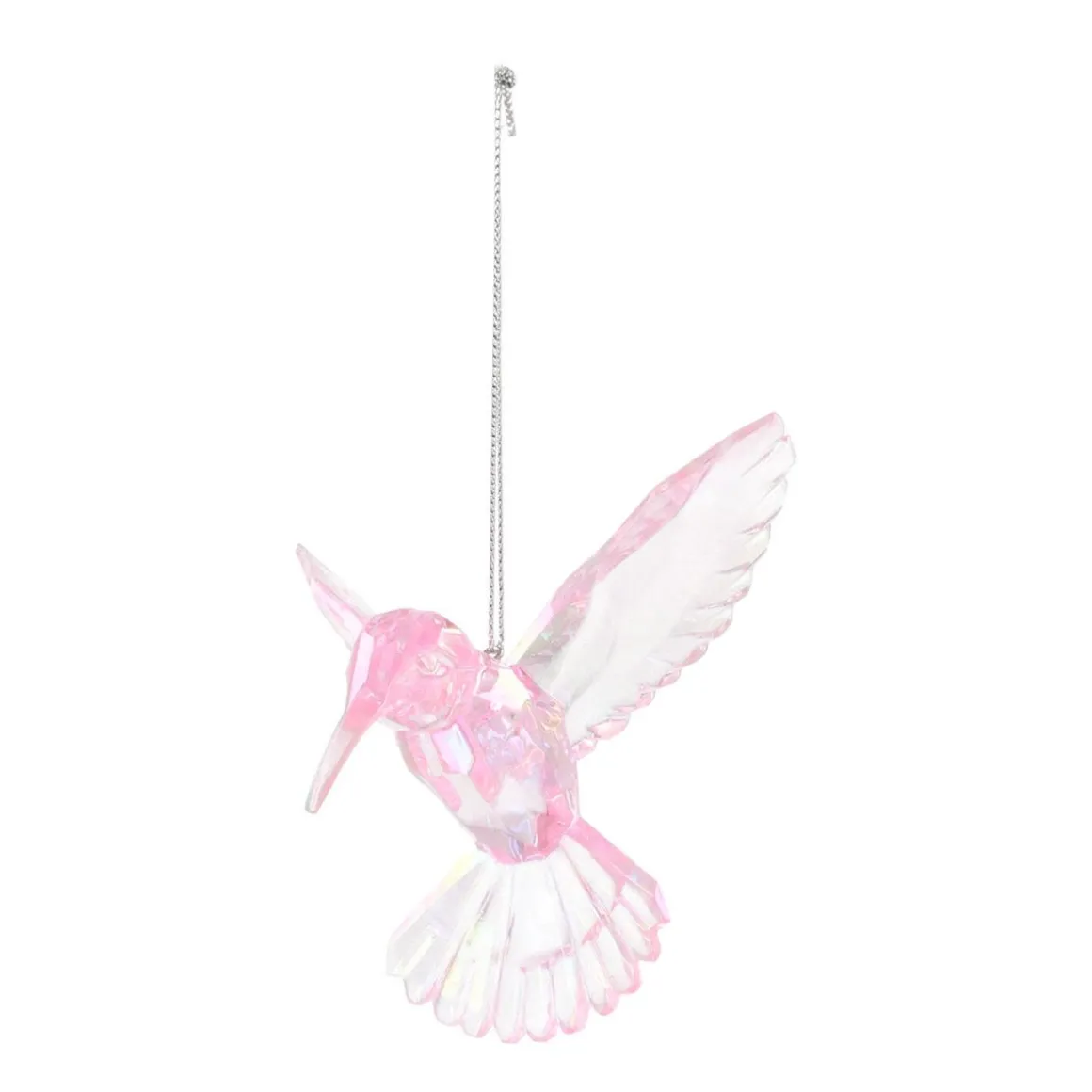 Hummingbird Christmas Ornament 10cm Pink