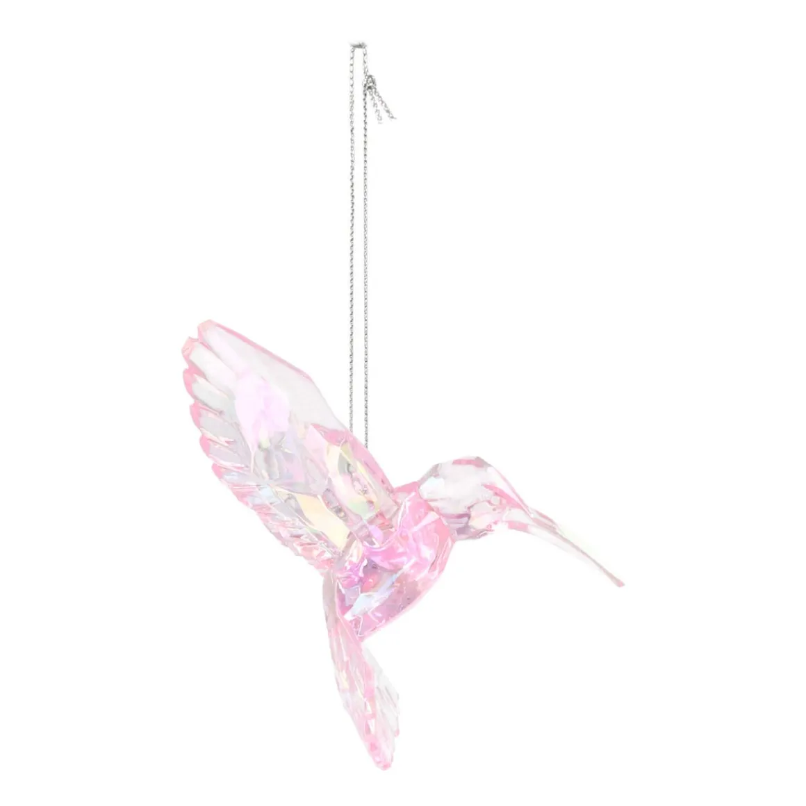 Hummingbird Christmas Ornament 10cm Pink